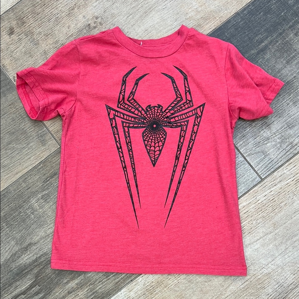 Marvel Red and Black Spider Graphic Tee Short Sleeve - Picture 1 of 3